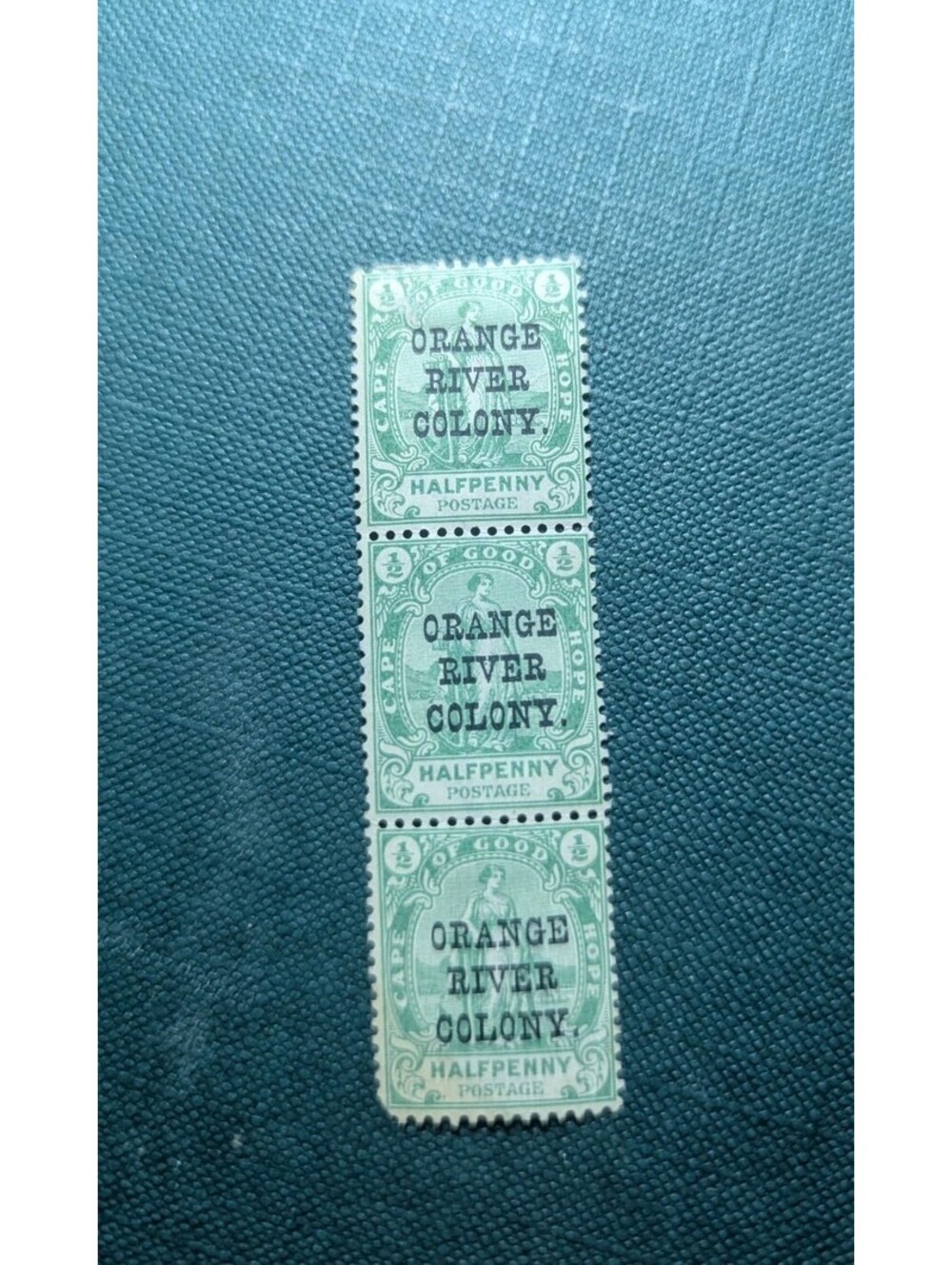 Orange River Colony - Mi. 33 in block Of 3- stamps MNH - edge MLH